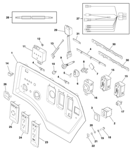 Control Panel (80024631) Diagram and Parts List for 030675-01  Briggs and Stratton Generator